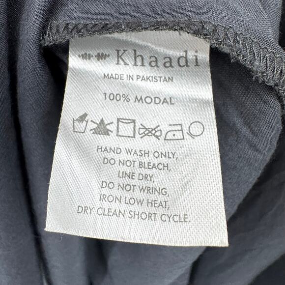 Khaadi Pret Pakistan kurta women's size 8 tunic top long sleeve gray - Picture 7 of 9